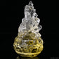Citrine Vajrasattva Buddha Sculpture Crystal Healing Hand Carved