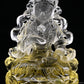 Citrine Vajrasattva Buddha Sculpture Crystal Healing Hand Carved
