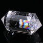 Rainbow Clearquartz Vogel Crystal Hand Carved Crystal Point, Crystal Healing