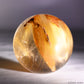 1.81'' Red Rabbit Fur Rutile,Rutilated Quartz Crystal Healing Hand Carved Sphere/Ball
