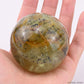 2.34'' Goldenhealer Fluorite Pyrite Sphere Crystal Healing Hand Carved Sphere/Ball