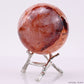 2.65'' Firequartz Sphere Crystal Healing Hand Carved Sphere/Ball