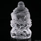 Clearquartz Smile Buddha Sculpture Crystal Healing Hand Carved