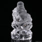 Clearquartz Smile Buddha Sculpture Crystal Healing Hand Carved