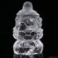 Clearquartz Smile Buddha Sculpture Crystal Healing Hand Carved