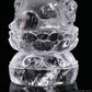 Clearquartz Smile Buddha Sculpture Crystal Healing Hand Carved