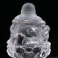 Clearquartz Smile Buddha Sculpture Crystal Healing Hand Carved