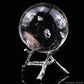 2.33'' Rainbow Clearquartz Sphere Crystal Healing Hand Carved Sphere/Ball
