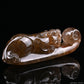 Golden Rutile,Rutilated PiXiu Sculpture Crystal Healing Hand Carved
