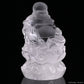 Clearquartz Ingot Smile Buddha Sculpture Crystal Healing Hand Carved