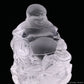 Clearquartz Ingot Smile Buddha Sculpture Crystal Healing Hand Carved