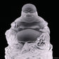 Clearquartz Ingot Smile Buddha Sculpture Crystal Healing Hand Carved