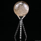1.76'' Golden Rutilated,Rutile Sphere Crystal Healing Hand Carved Crystal Sphere/Ball