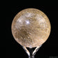 1.76'' Golden Rutilated,Rutile Sphere Crystal Healing Hand Carved Crystal Sphere/Ball