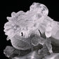 5'' Gardenquartz,Lodalite Water Dragon Sculpture Hand Carved Super Realistic