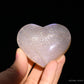 Bule Starlight Moonstone Heart Ornaments Crystal Healing Hand Carved