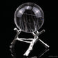 Silver Rutile, Rutilated Quartz Crystal Healing Hand Carved Sphere/Ball