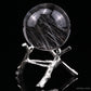 Silver Rutile, Rutilated Quartz Crystal Healing Hand Carved Sphere/Ball