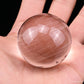 Silver Rutile, Rutilated Quartz Crystal Healing Hand Carved Sphere/Ball