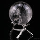 2.2'' Clearquartz Enhydro Sphere Crystal Healing Hand Carved Crystal Ball