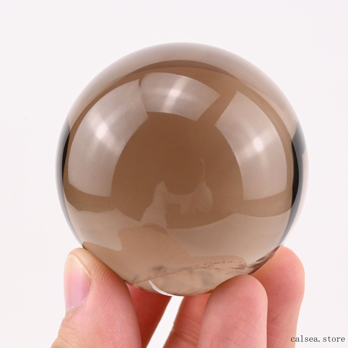 2.02'' Smokeyquartz Sphere Crystal Healing Hand Carved Sphere/Ball