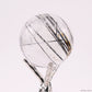 1.45'' Black Rutile,Tourmaline Quartz Sphere Crystal Healing Hand Carved Crystal Ball