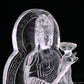 4.76'' Clearquartz Manjushri Buddha Sculpture Crystal Healing Hand Carved