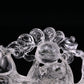 5.25" GoldenHealer Double Fish Sculpture Crystal Healing Hand Carved