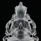 4.26" Awesome Clearquartz Brahman Sculpture Artifact Crystal Healing Hand Carved