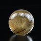 Golden Rutile, Rutilated Quartz Sphere Crystal Healing Hand Carved Crystal Ball