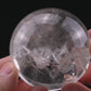 2.2'' Clearquartz Enhydro Sphere Crystal Healing Hand Carved Crystal Ball